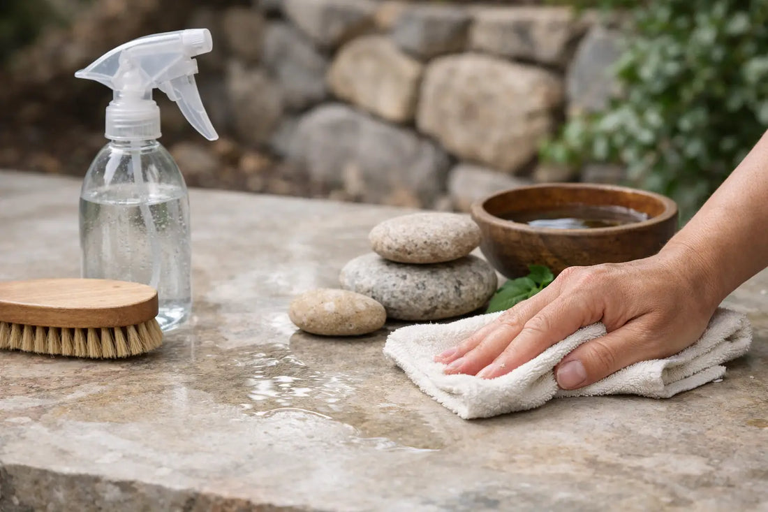 Cómo limpiar piedras naturales sin dañarlas