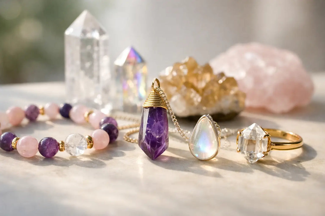 Crystal jewelry con belleza, energía e intención
