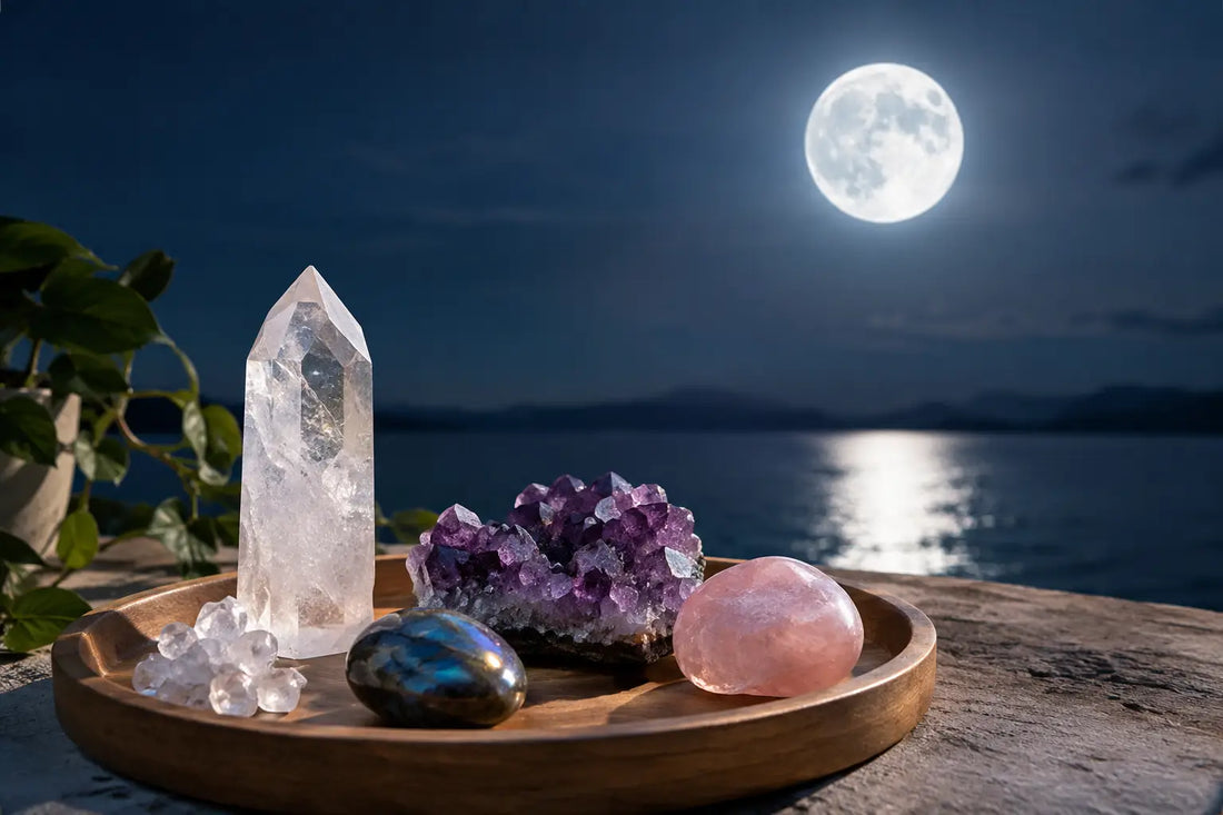 Cómo cargar cristales a la luz de la luna