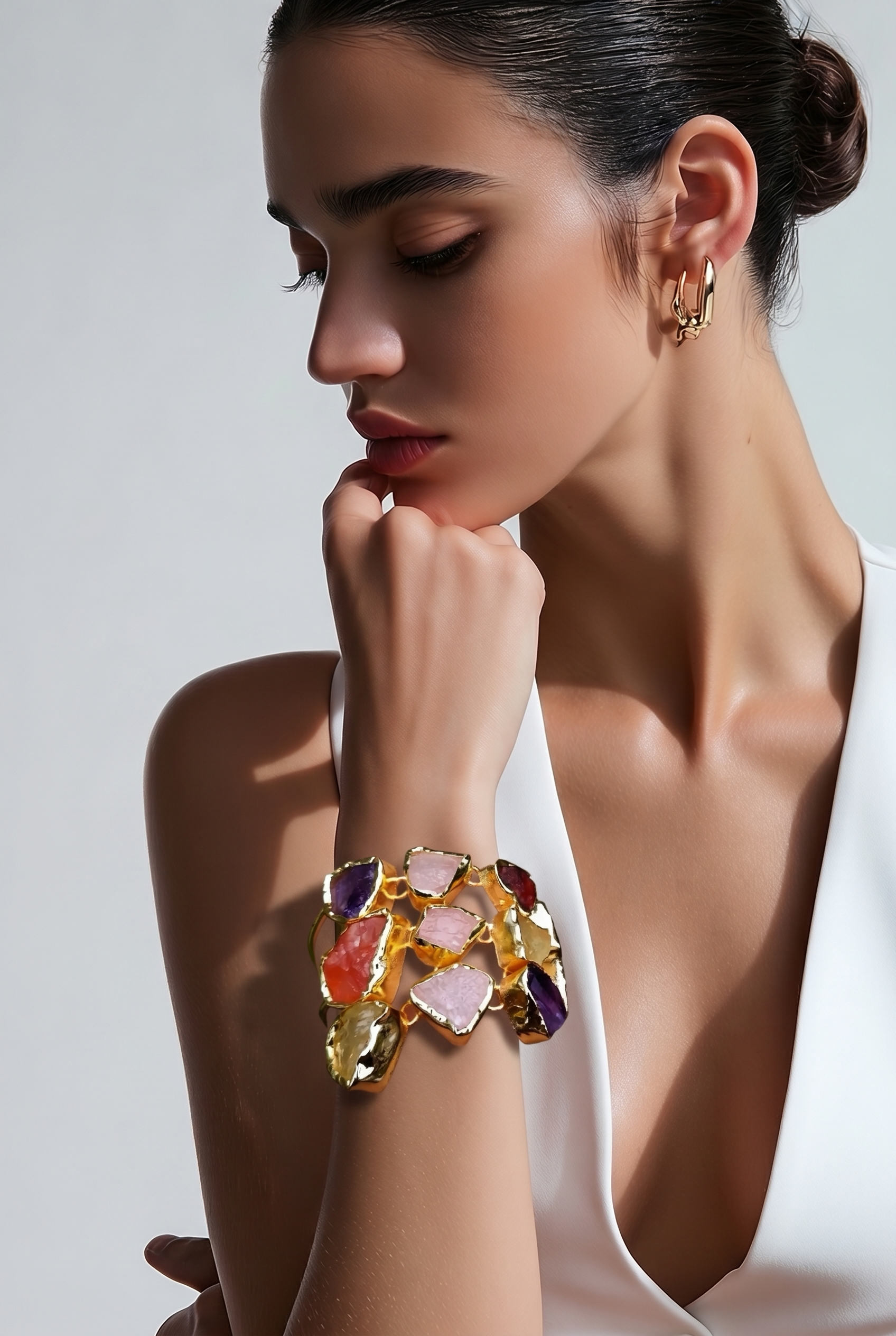 Brazalete Cuarzos (Confeti)