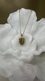 OJO DE TIGRE PENDANT DORADO