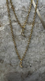 MINI MOON PENDANT GOLD WITH RHINESTONE