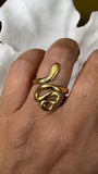 SORTIJA DE SERPIENTE DORADA AJUSTABLE