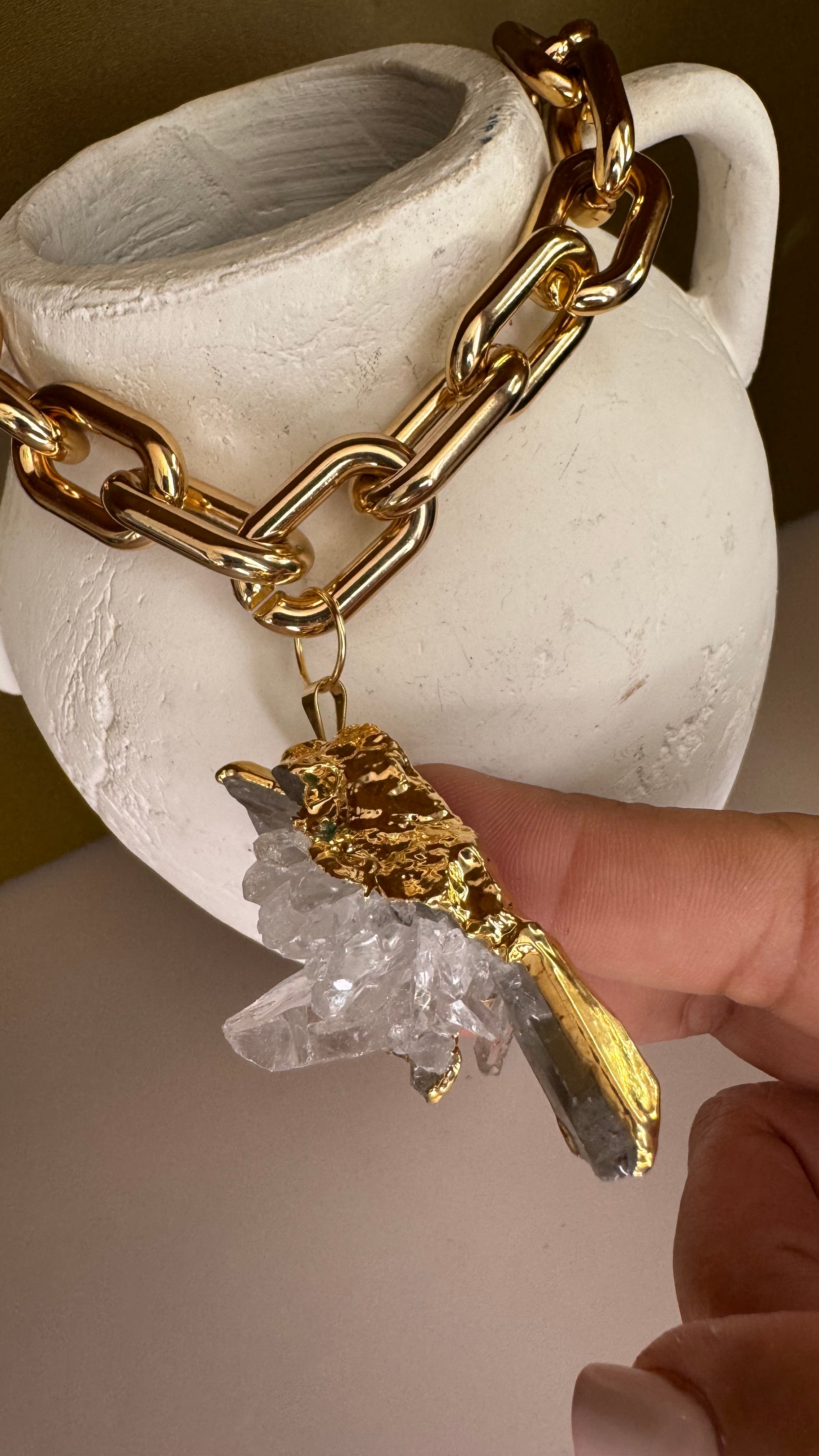 COLLAR CUARZO TRANSPARENTE (SOLD0