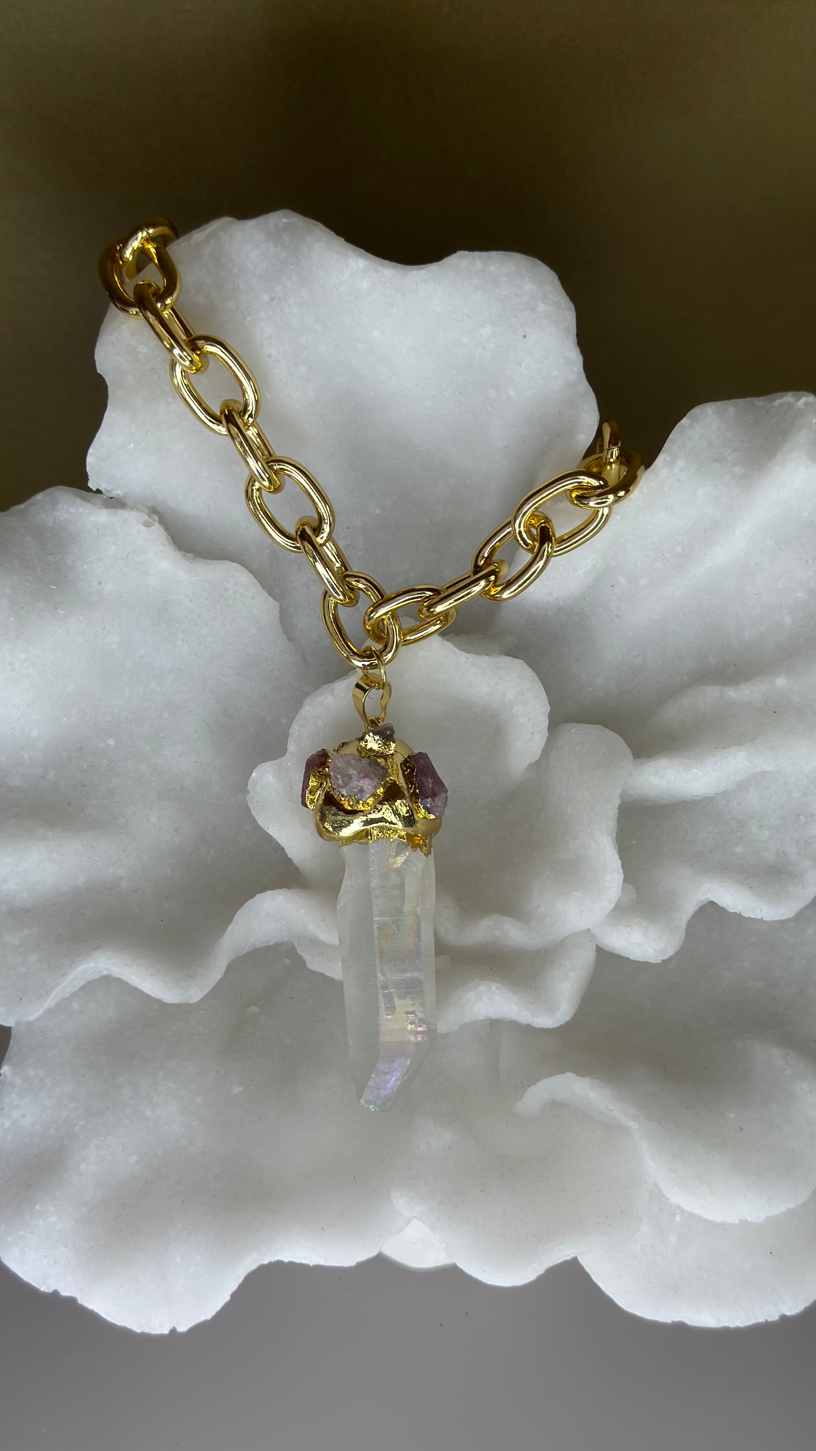 COLLAR CUARZO AURA