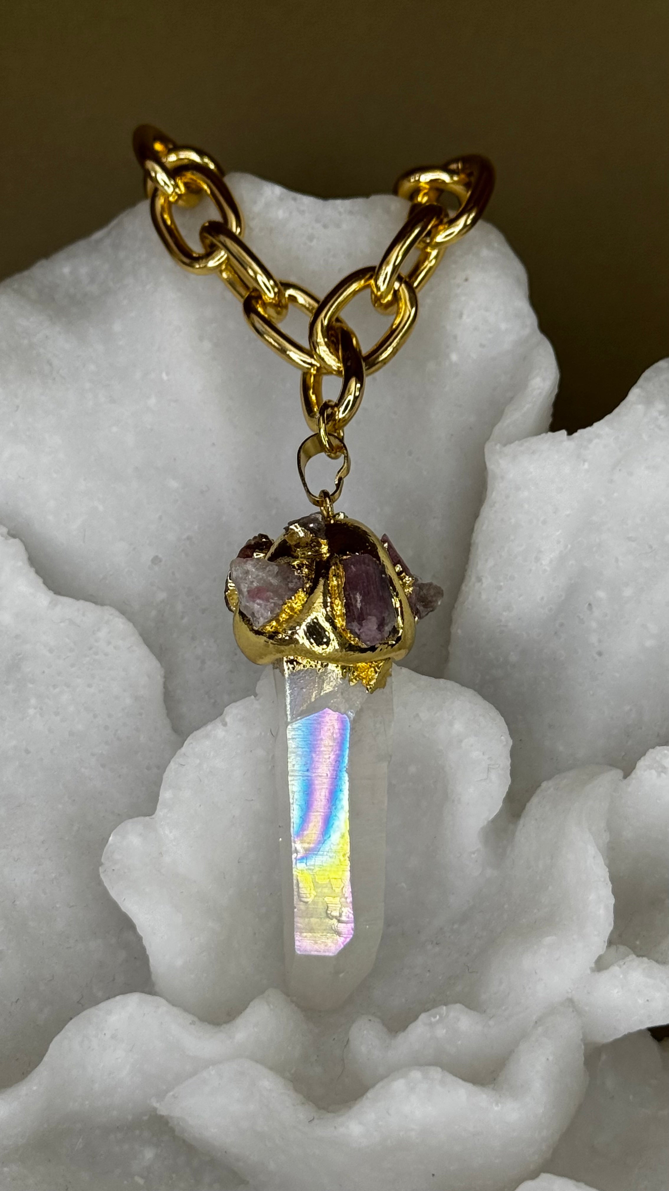 COLLAR CUARZO AURA