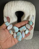 LARIMAR Y RAIMBOW MOONSTONE