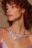 COLLAR ROSE QUARTZ