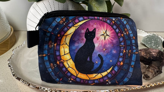 CARTUCHERA DE TELA  GATO NEGRO