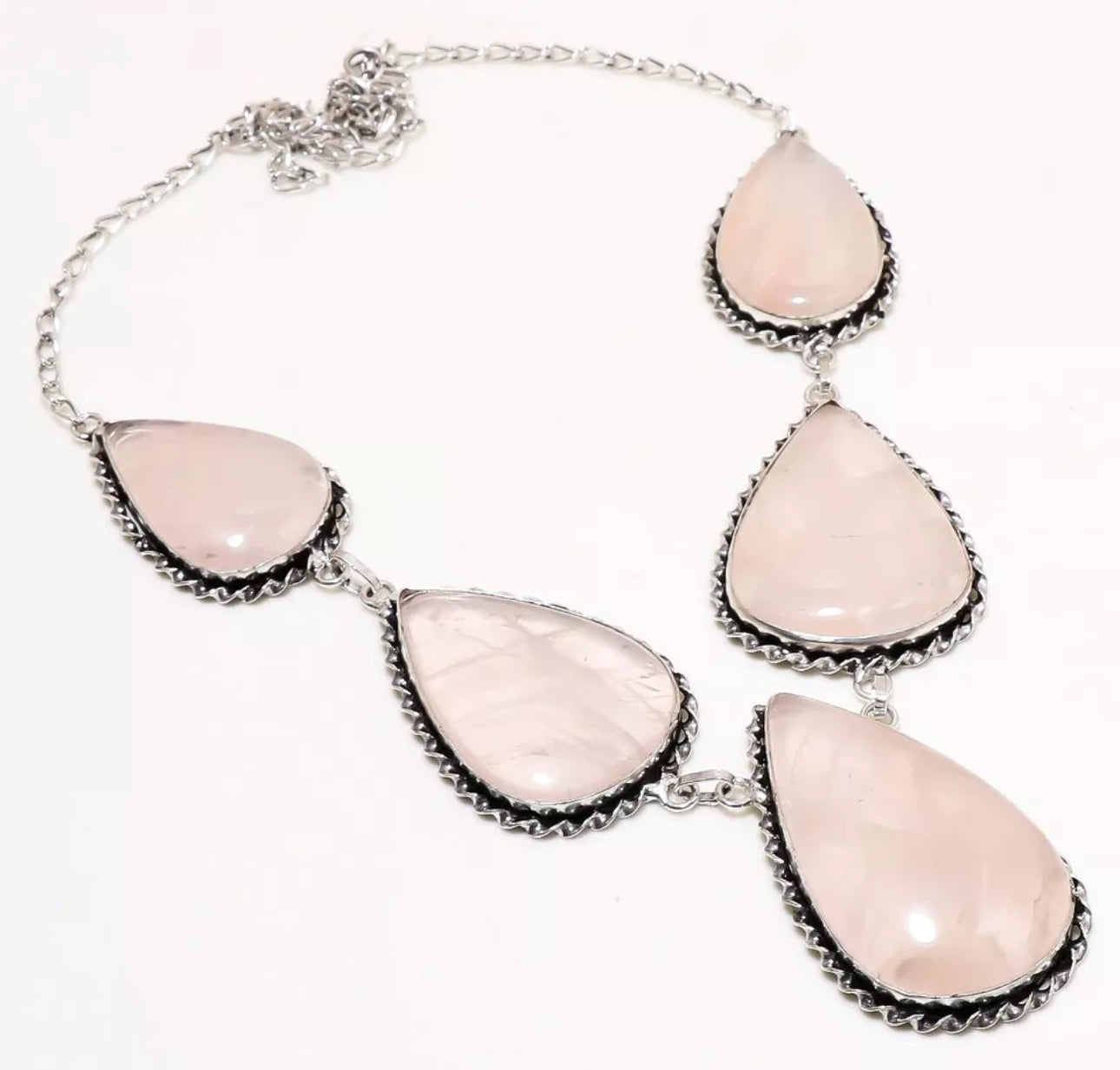 COLLAR ROSE QUARTZ