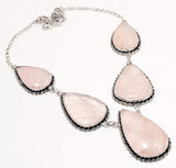 COLLAR ROSE QUARTZ