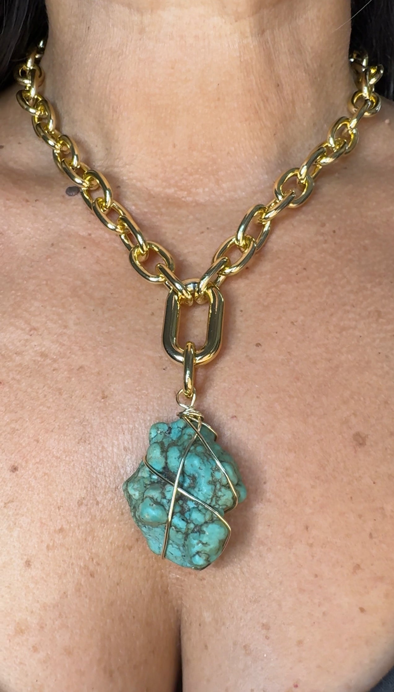 Turquesa Chunk Necklace