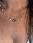 Collar de Perlas con medalla de San Benito