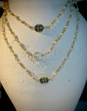 Collar de Perlas con medalla de San Benito