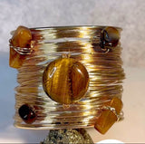 Pulsera alambrada Ojo de Tigre