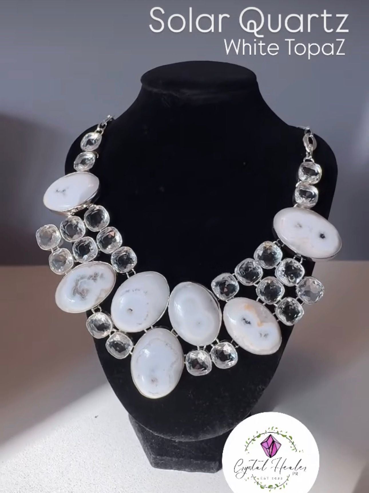 Solar Quartz & White Topaz