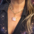 Rose quartz pendant