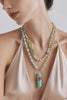 Collar Punta de Amazonite doble.